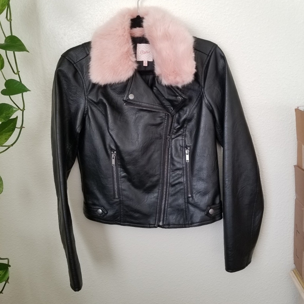 Faux leather jacket